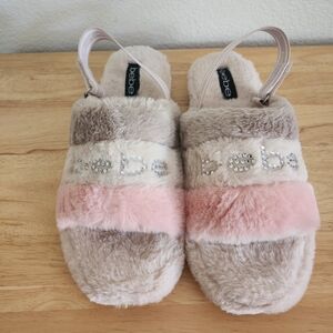 Bebe fuzzy slides